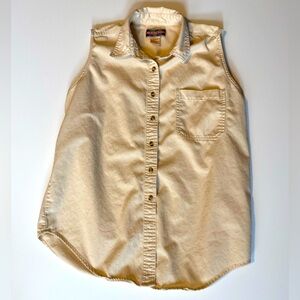 Vintage North Crest sleeveless button up